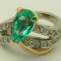 Colombian Emerald & Diamond Ring 2.0cts