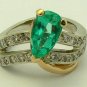 Colombian Emerald & Diamond Ring 2.0cts