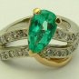 Colombian Emerald & Diamond Ring 2.0cts