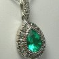 TOP QUALITY COLOMBIAN EMERALD & DIAMOND NECKLACE 2.01CT