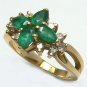 OUTSTANDING COLOMBIAN EMERALD AND DIAMOND RING 1CT