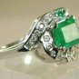 EMERALD AND DIAMOND RING 3.75 CTS