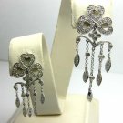 SPARKLING DIAMOND & GOLD CHANDELIER EARRINGS