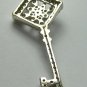 Specially Made Colombian Emerald & Diamond Key 1.10tcw