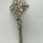 Specially Made Colombian Emerald & Diamond Key 1.10tcw