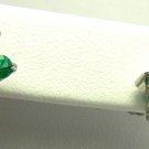 PERFECTION! COLOMBIAN EMERALD FLORAL EARRINGS