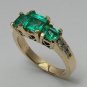 GORGEOUS NATURAL COLOMBIAN EMERALD & DIAMOND RING