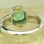New! Artisan Collection! Colombian Emerald Sterling Silver & Diamond Ring