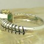 New! Artisan Collection! Colombian Emerald Sterling Silver & Diamond Ring