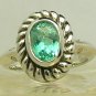 HOT!! NEW! Artisan Collection, Colombian Emerald Sterling Silver & Diamond Ring