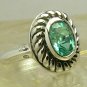 HOT!! NEW! Artisan Collection, Colombian Emerald Sterling Silver & Diamond Ring