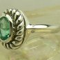 HOT!! NEW! Artisan Collection, Colombian Emerald Sterling Silver & Diamond Ring