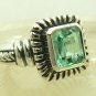 NEW~Artisan Collection! Emerald Cut Colombian Emerald & Sterling Silver Ring