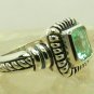 NEW~Artisan Collection! Emerald Cut Colombian Emerald & Sterling Silver Ring