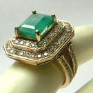 ONE OF A KIND COLOMBIAN EMERALD & DIAMOND RING