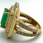 ONE OF A KIND COLOMBIAN EMERALD & DIAMOND RING