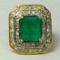 ONE OF A KIND COLOMBIAN EMERALD & DIAMOND RING