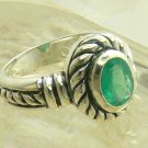NEW!!! Artisan Collection! Oval Colombian Emerald & Sterling Silver Ring