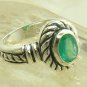 NEW!!! Artisan Collection! Oval Colombian Emerald & Sterling Silver Ring
