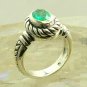 NEW!!! Artisan Collection! Oval Colombian Emerald & Sterling Silver Ring