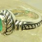 NEW!!! Artisan Collection! Oval Colombian Emerald & Sterling Silver Ring
