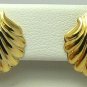 Classic Gold & Diamond Shell Earrings
