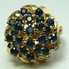 GLORIOUS SAPPHIRE & GOLD RING