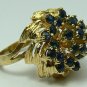GLORIOUS SAPPHIRE & GOLD RING