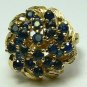 GLORIOUS SAPPHIRE & GOLD RING