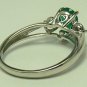 ELEGANT COLOMBIAN EMERALD & DIAMOND RING 1CT