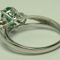 ELEGANT COLOMBIAN EMERALD & DIAMOND RING 1CT