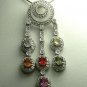 Trendy Multi Colored Sapphire Pendant