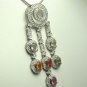 Trendy Multi Colored Sapphire Pendant