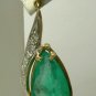 MOVIE STAR COLOMBIAN EMERALD & DIAMOND EARRINGS