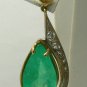 MOVIE STAR COLOMBIAN EMERALD & DIAMOND EARRINGS