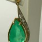 MOVIE STAR COLOMBIAN EMERALD & DIAMOND EARRINGS