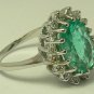 EMERALD & DIAMOND VERSION OF KATE MIDDLETONS RING 4CTS