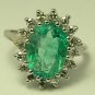 EMERALD & DIAMOND VERSION OF KATE MIDDLETONS RING 4CTS
