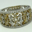 NOBLE 2 TONE GOLD & DIAMOND RING 1CT