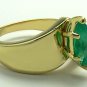 Understated Colombian Emerald & Gold ring 2cts