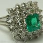 Gorgeous Colombian Emerald & Diamond Ring 5.20tcw