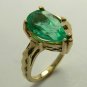 2.20cts Breathtaking Colombian Emerald Solitaire Ring 14k