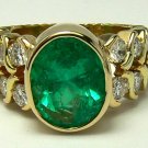 Gem Quality Colombian Emerald & Diamond Ring 5.80ctw