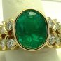 Gem Quality Colombian Emerald & Diamond Ring 5.80ctw