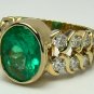 Gem Quality Colombian Emerald & Diamond Ring 5.80ctw