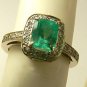 Vintage Colombian Emerald & Diamond Ring 1.58cts