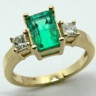 SPECTACULAR COLOMBIAN EMERALD & DIAMOND RING 1.80CTS