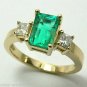 SPECTACULAR COLOMBIAN EMERALD & DIAMOND RING 1.80CTS