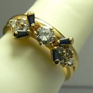 ENCHANTING DIAMOND AND SAPPHIRE RING