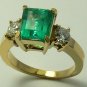 CLASSIC COLOMBIAN EMERALD & DIAMOND RING 2.20CTS